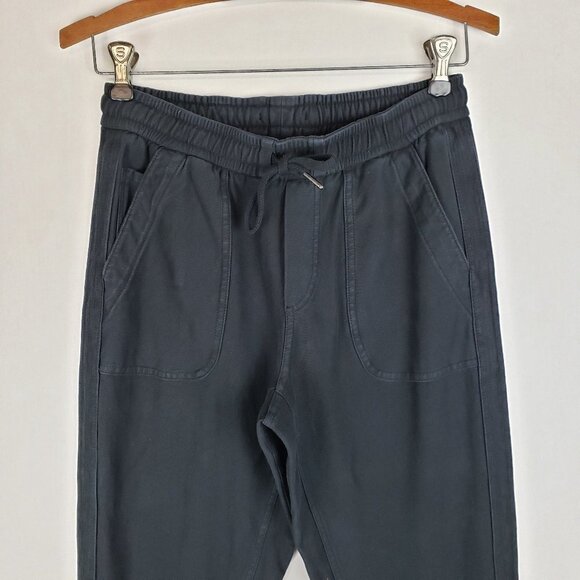 Athleta Farallon Jogger Washed Black Cotton Blend Pull On Pants Womens Size 0 - Picture 3 of 8